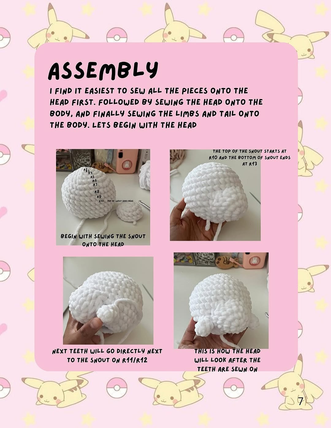 Cute Crochet Pattern for Plush Toy with Free Instructions
