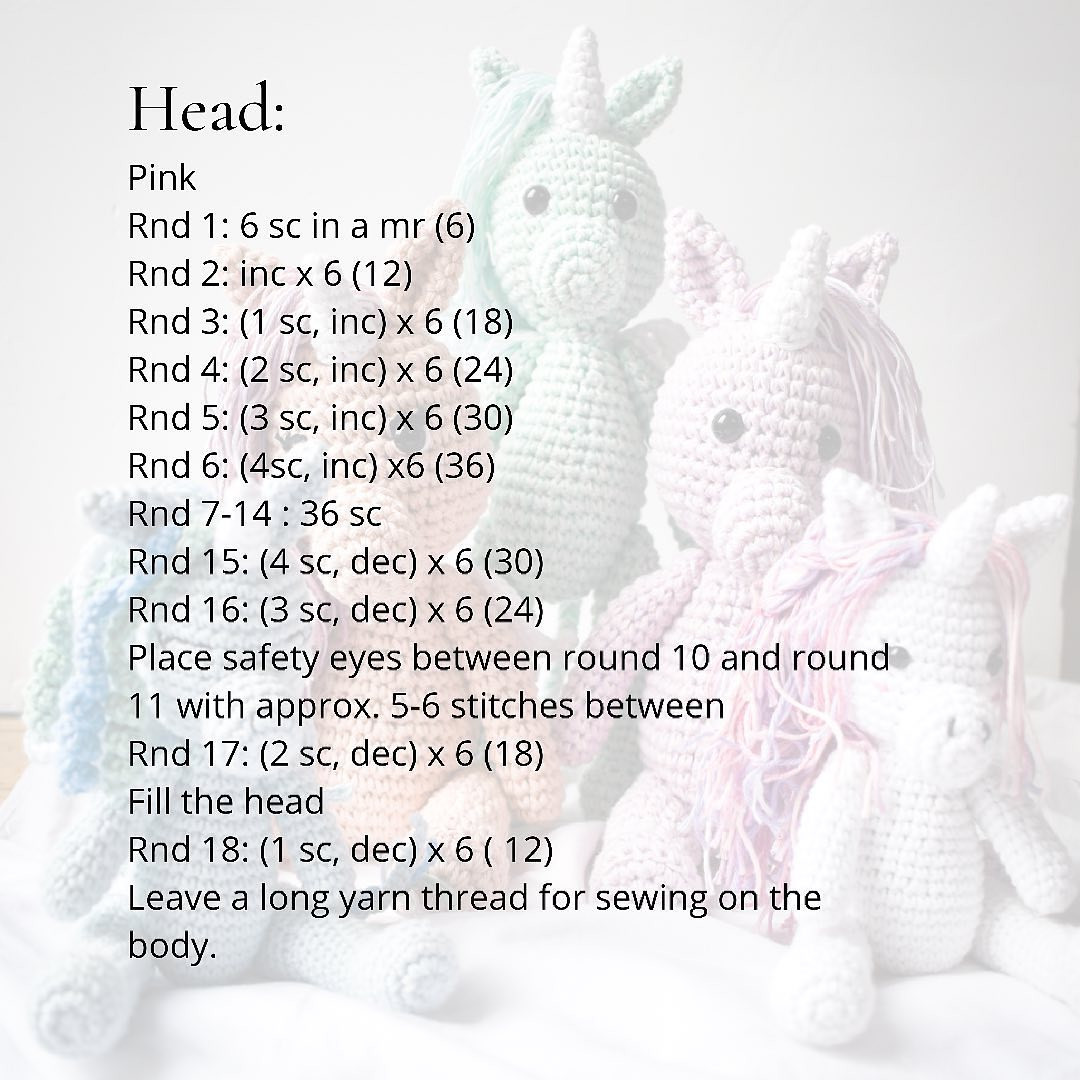 Cute Crochet Unicorns: Free Pattern Available Now