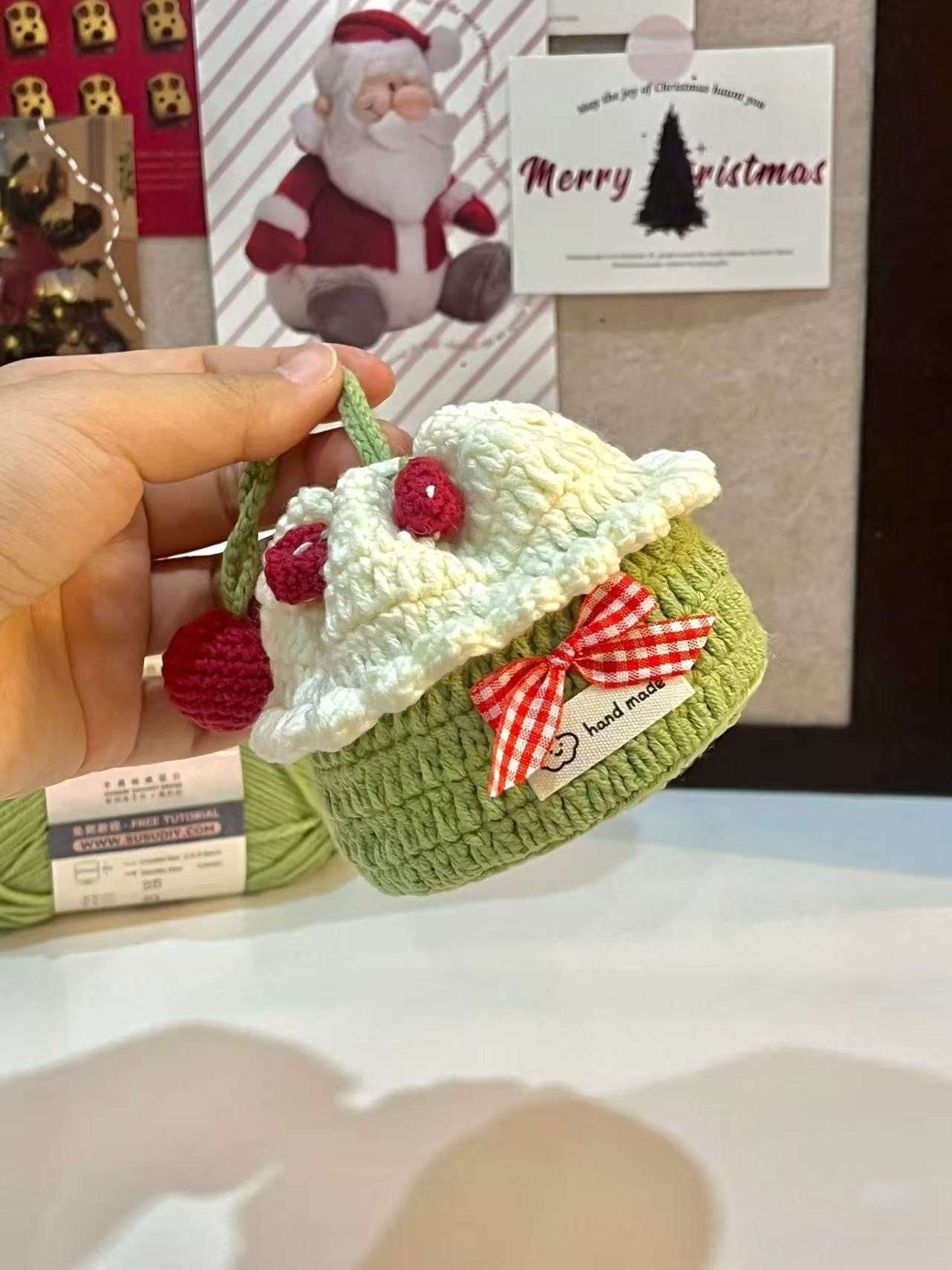 Decoração de Natal em Crochê: Bolo Festivo Passo a Passo