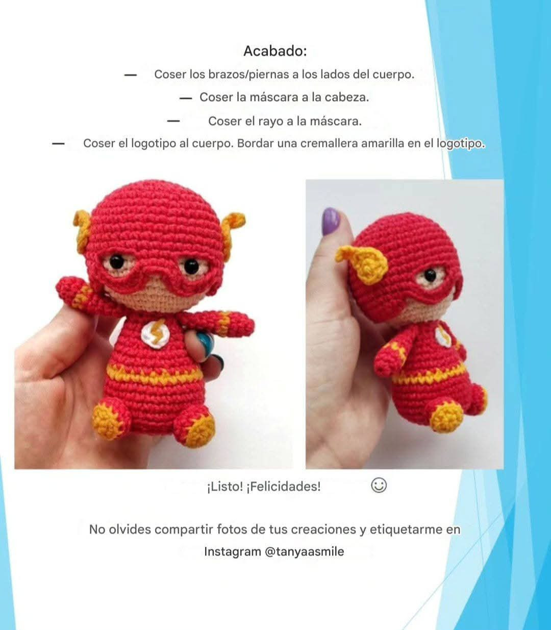 El Pequeño Flash: Patrón de Ganchillo Gratis