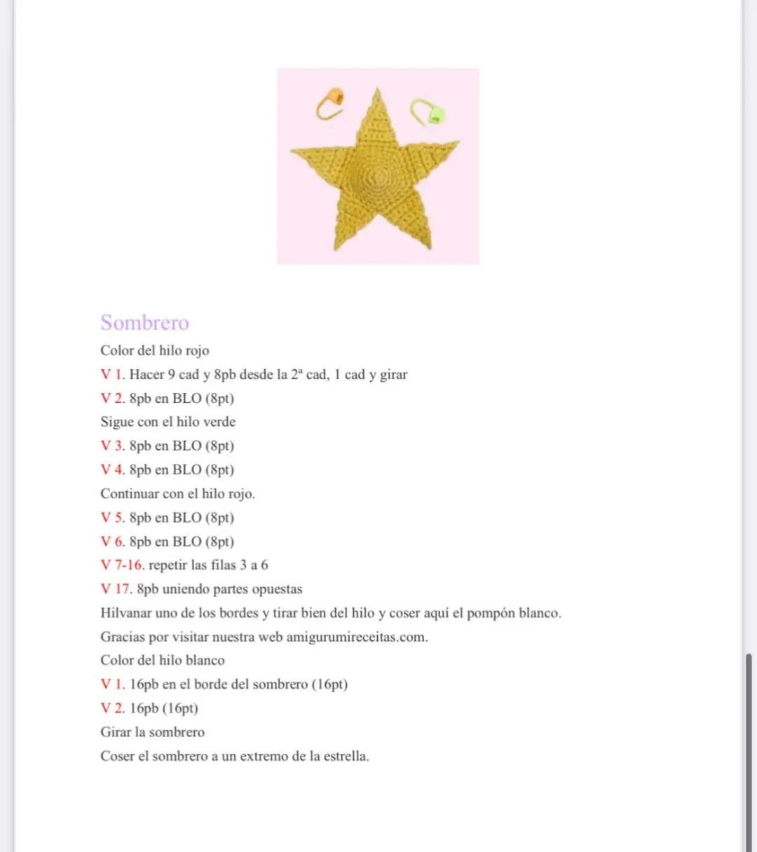 Estrella de Navidad a Crochet: Patrón Gratis en PDF