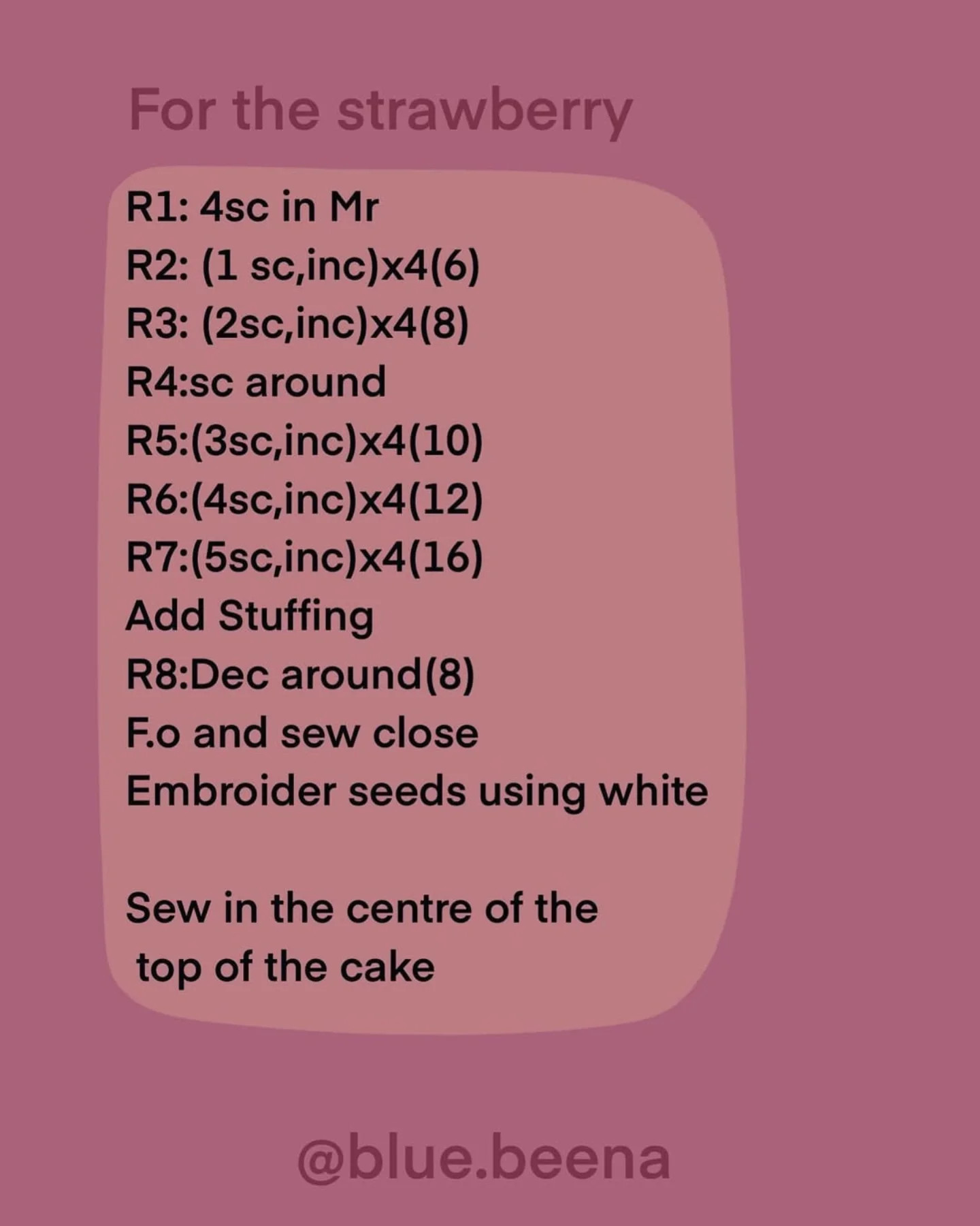 Free Crochet Cake Pattern for Beginners