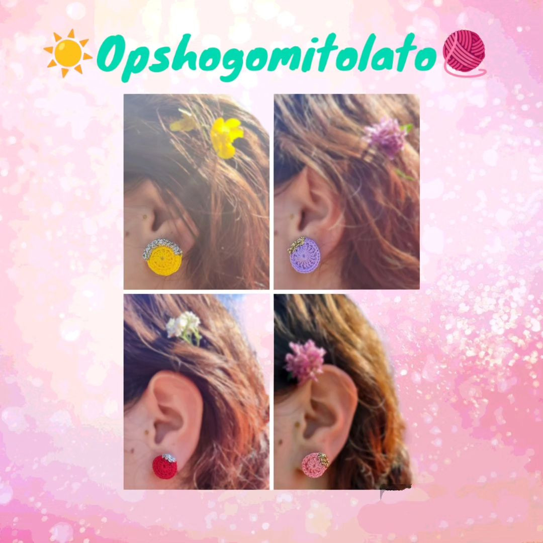 Free Crochet Pattern for Colorful Summer Earrings