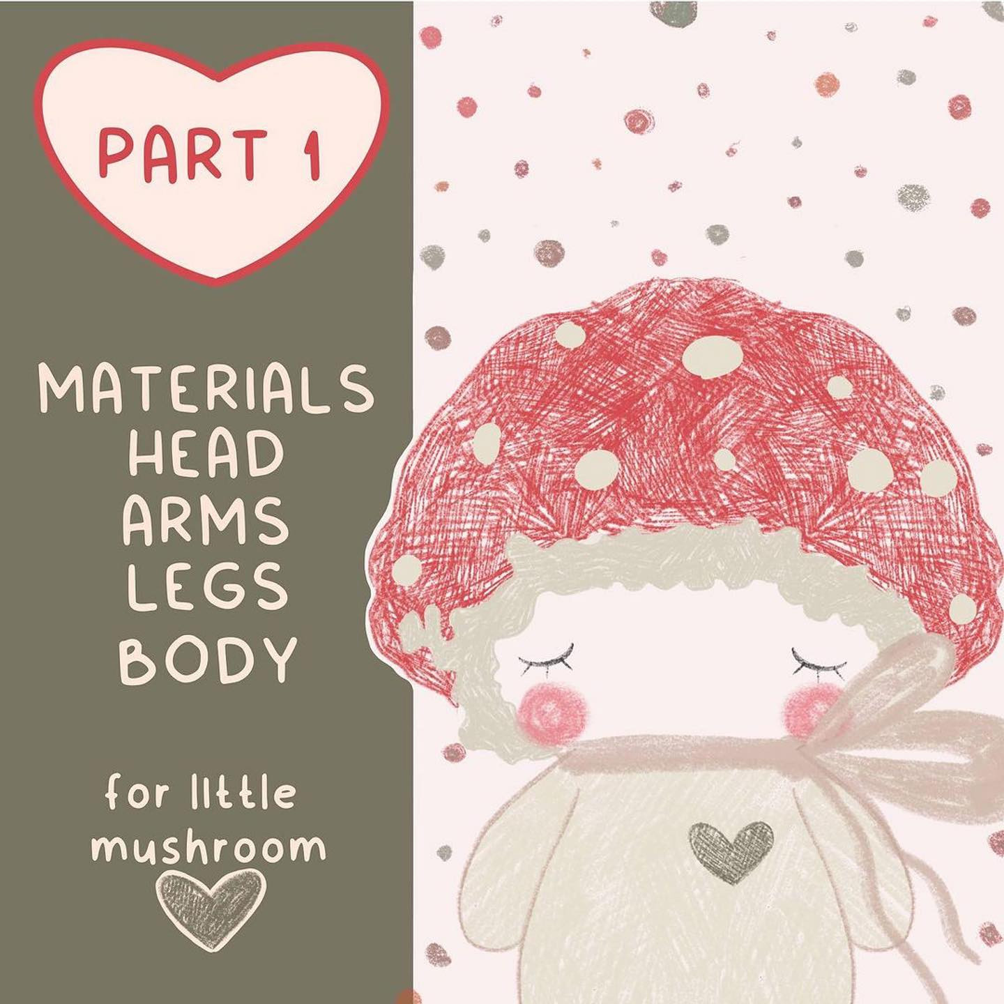 Free Crochet Pattern for Cute Mushroom Doll