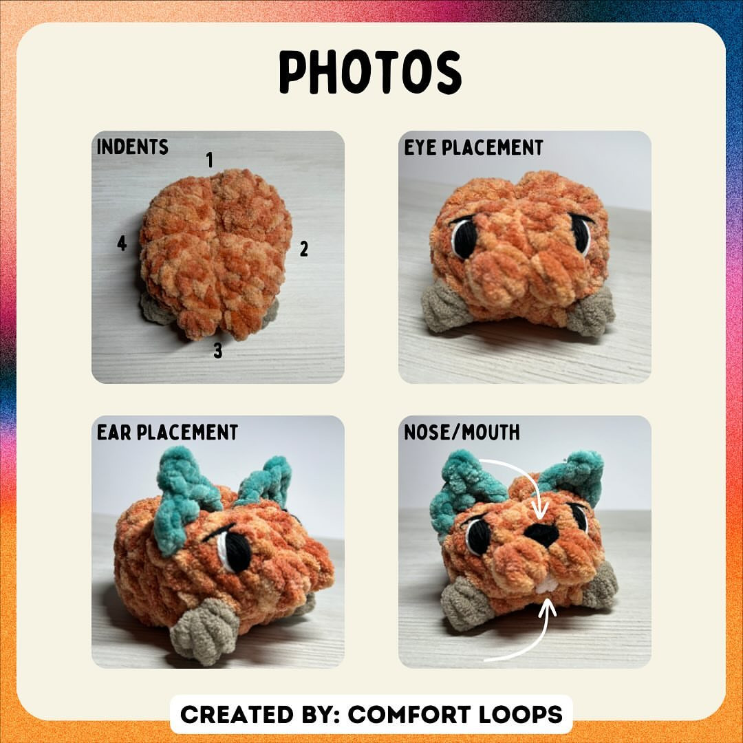 Free Crochet Pattern for Pupkin Plush Toy