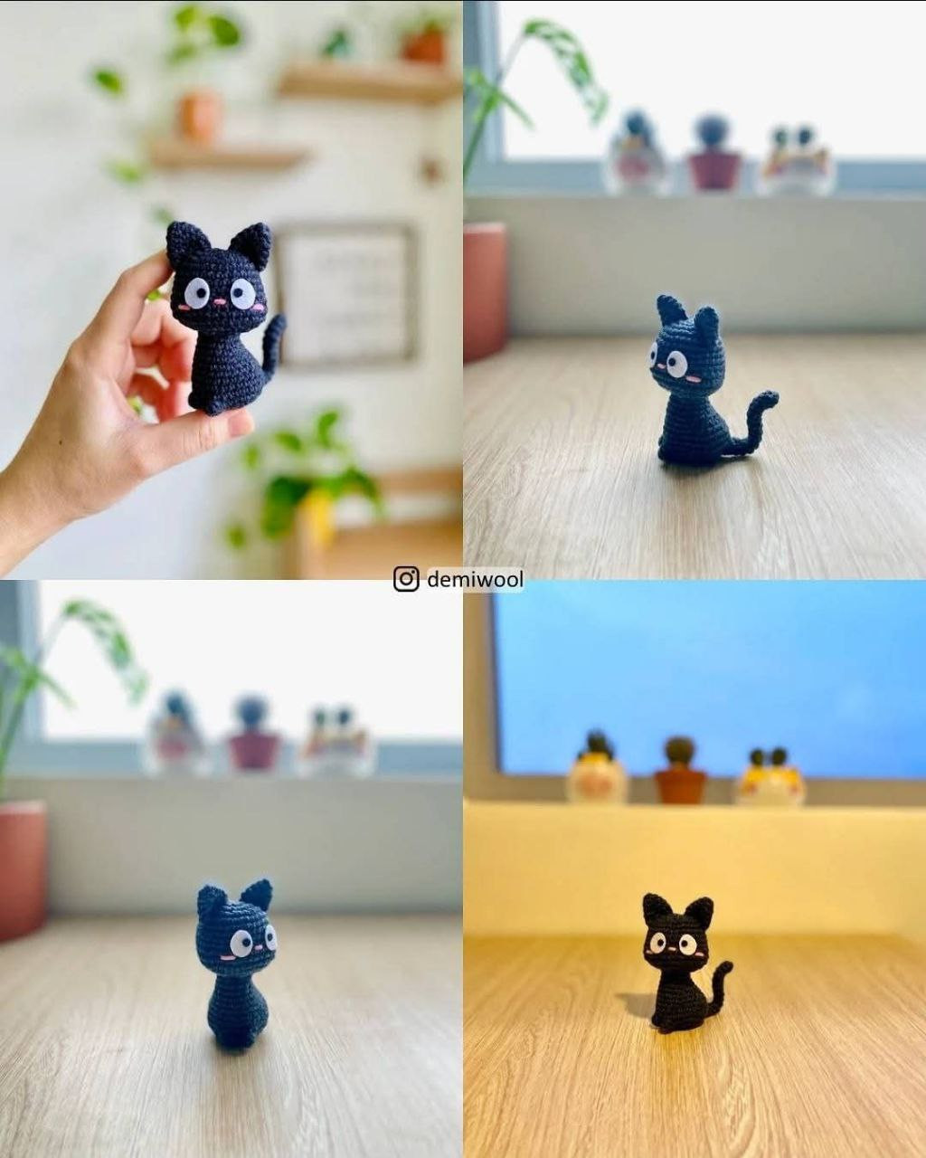 Free Crochet Pattern: Jiji the Black Cat Amigurumi