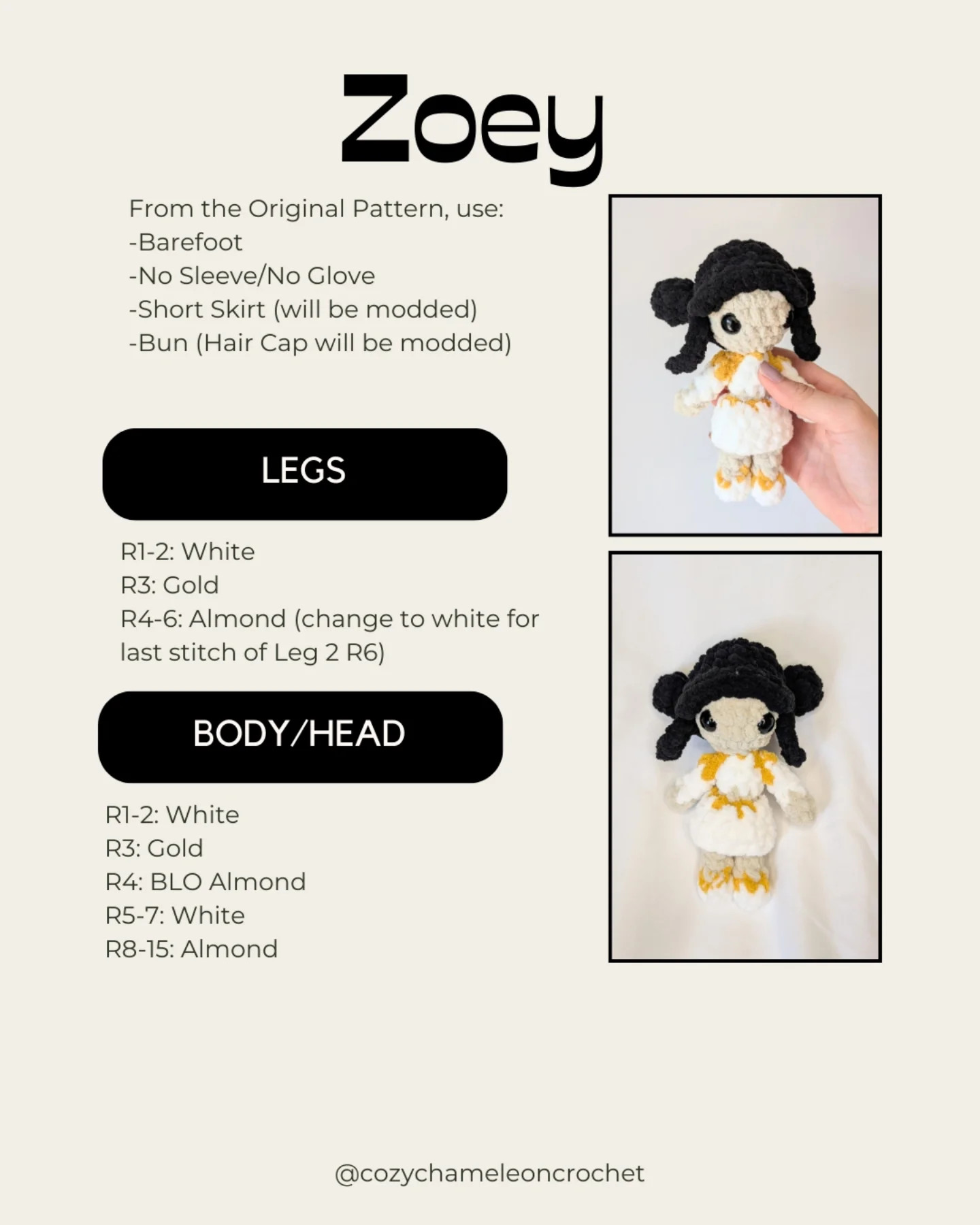 Free Crochet Pattern Mods for Princess Dolls