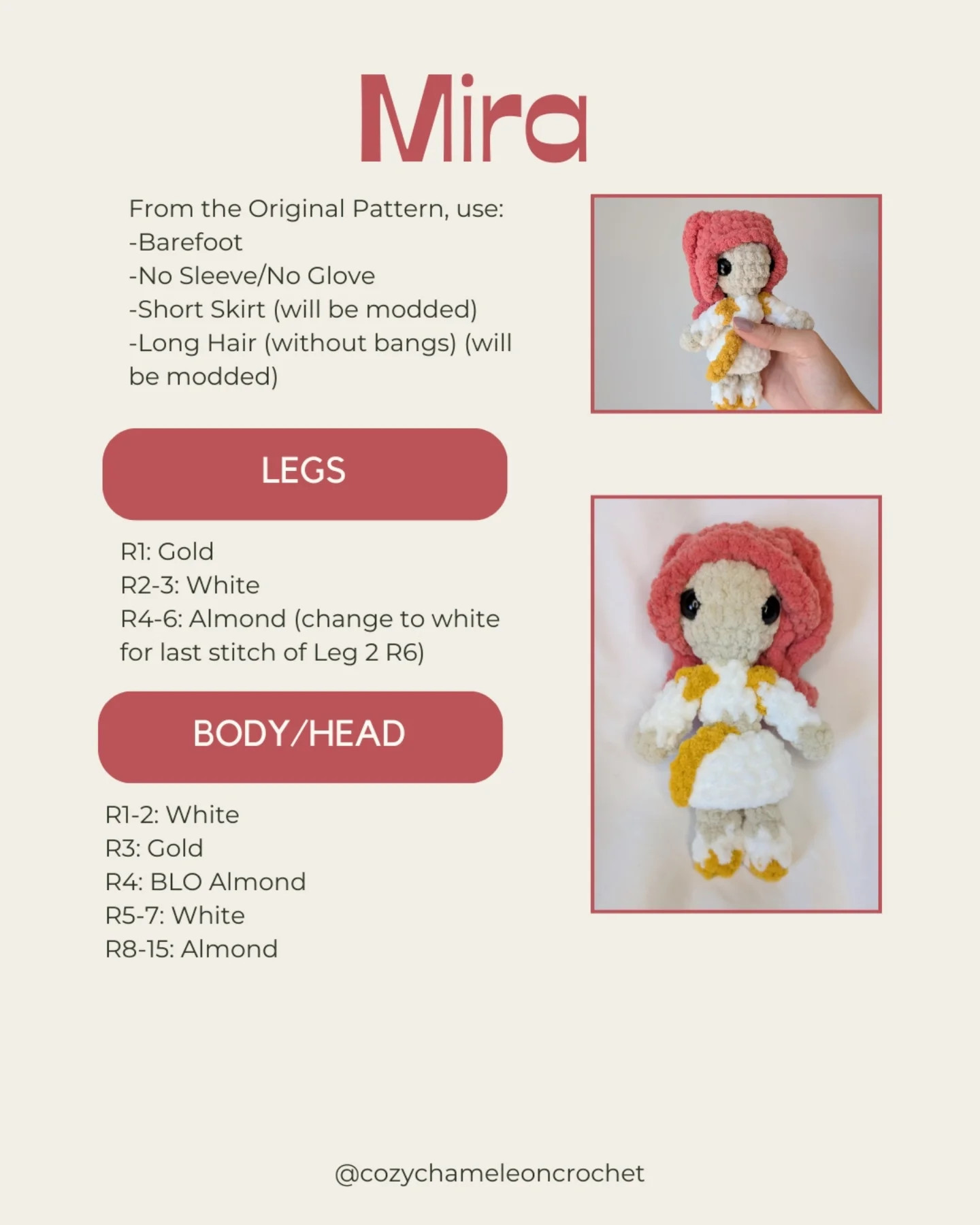 Free Crochet Pattern Mods for Princess Dolls