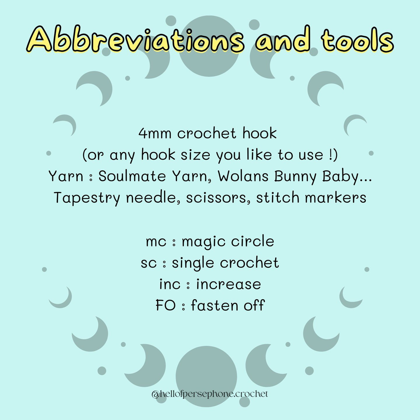 Free Moon Crochet Pattern for Keychain Lovers