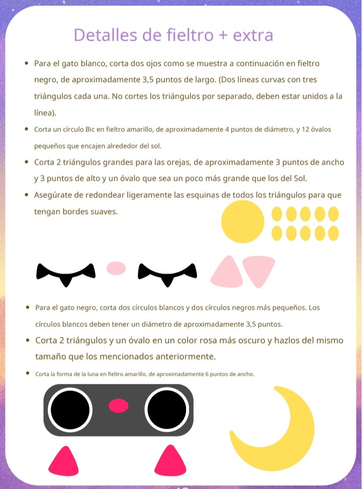 Gatitos de Sol y Luna en Amigurumi