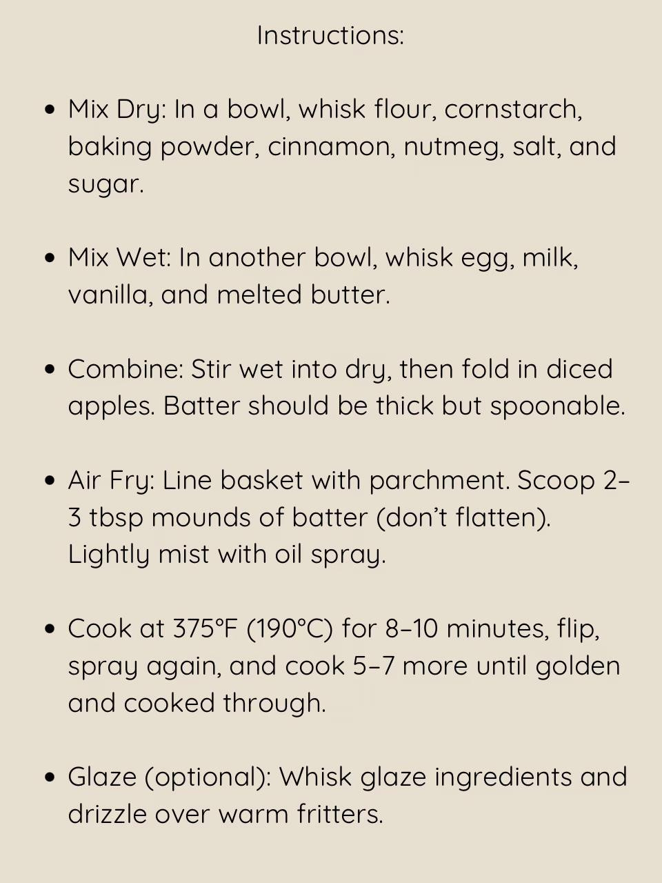 Gluten-Free Air Fryer Apple Fritters