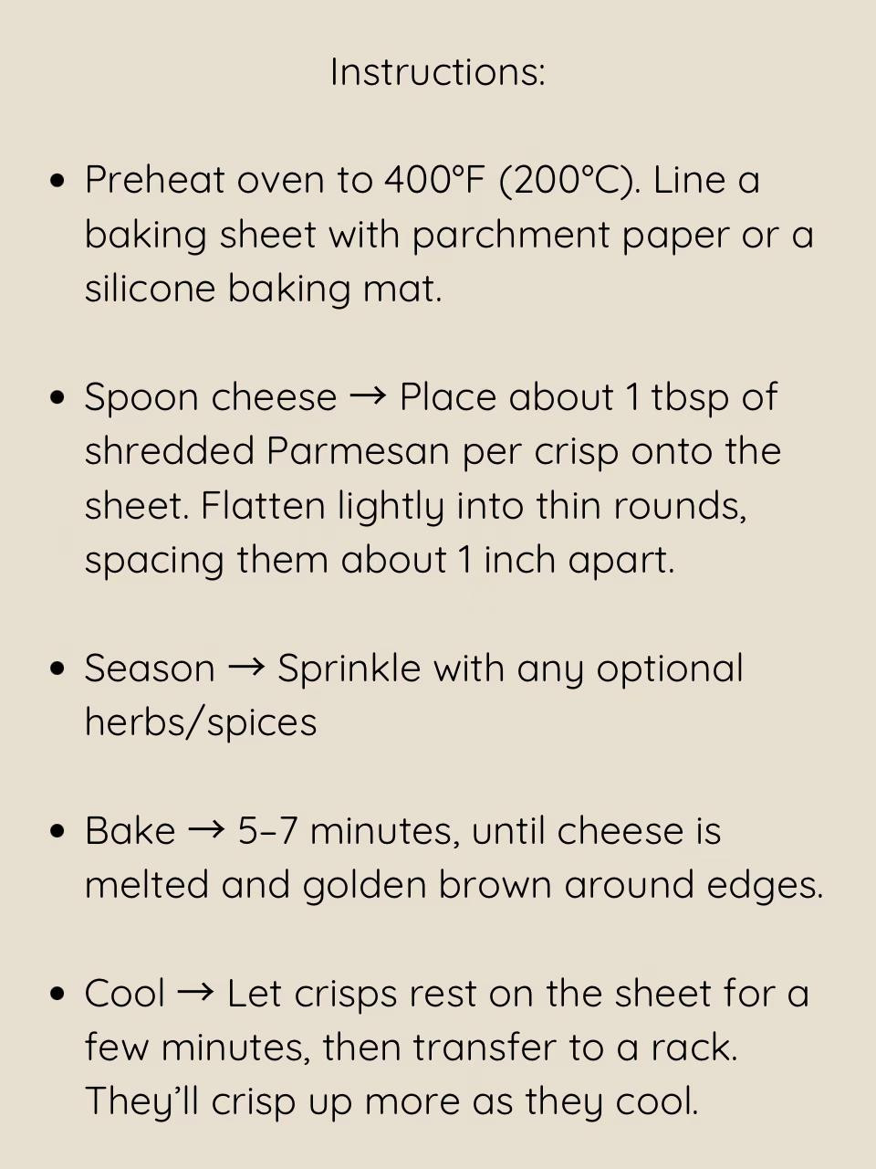 Gluten-Free Parmesan Crisps