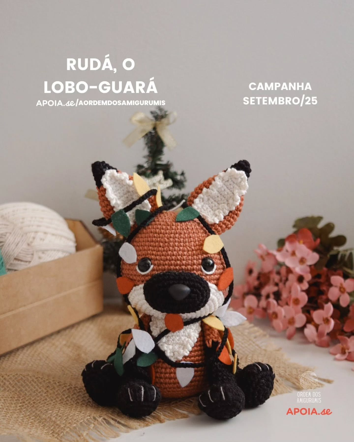 Gráfico de Mini Árvore de Natal em Crochê - Receita Grátis