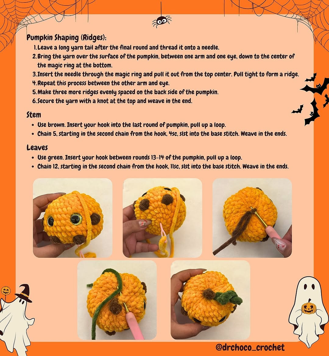 Halloween Crochet Pattern: Create Your Own Pumpkin Boy Plushie