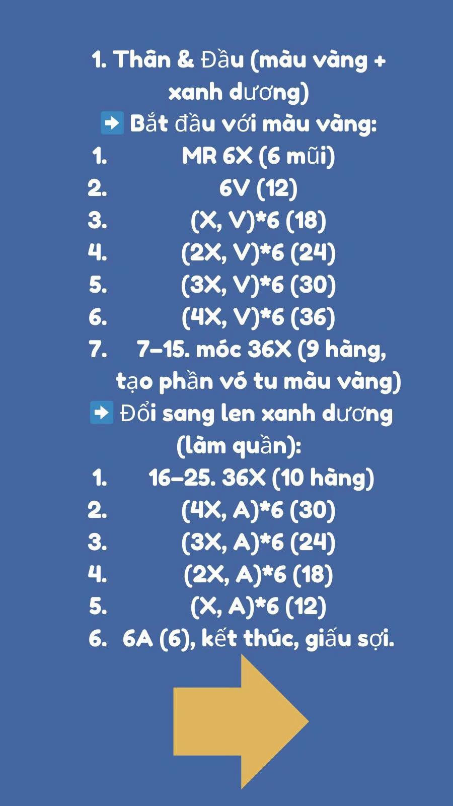 Hướng dẫn móc len minion dễ thương cho người mới bắt đầu