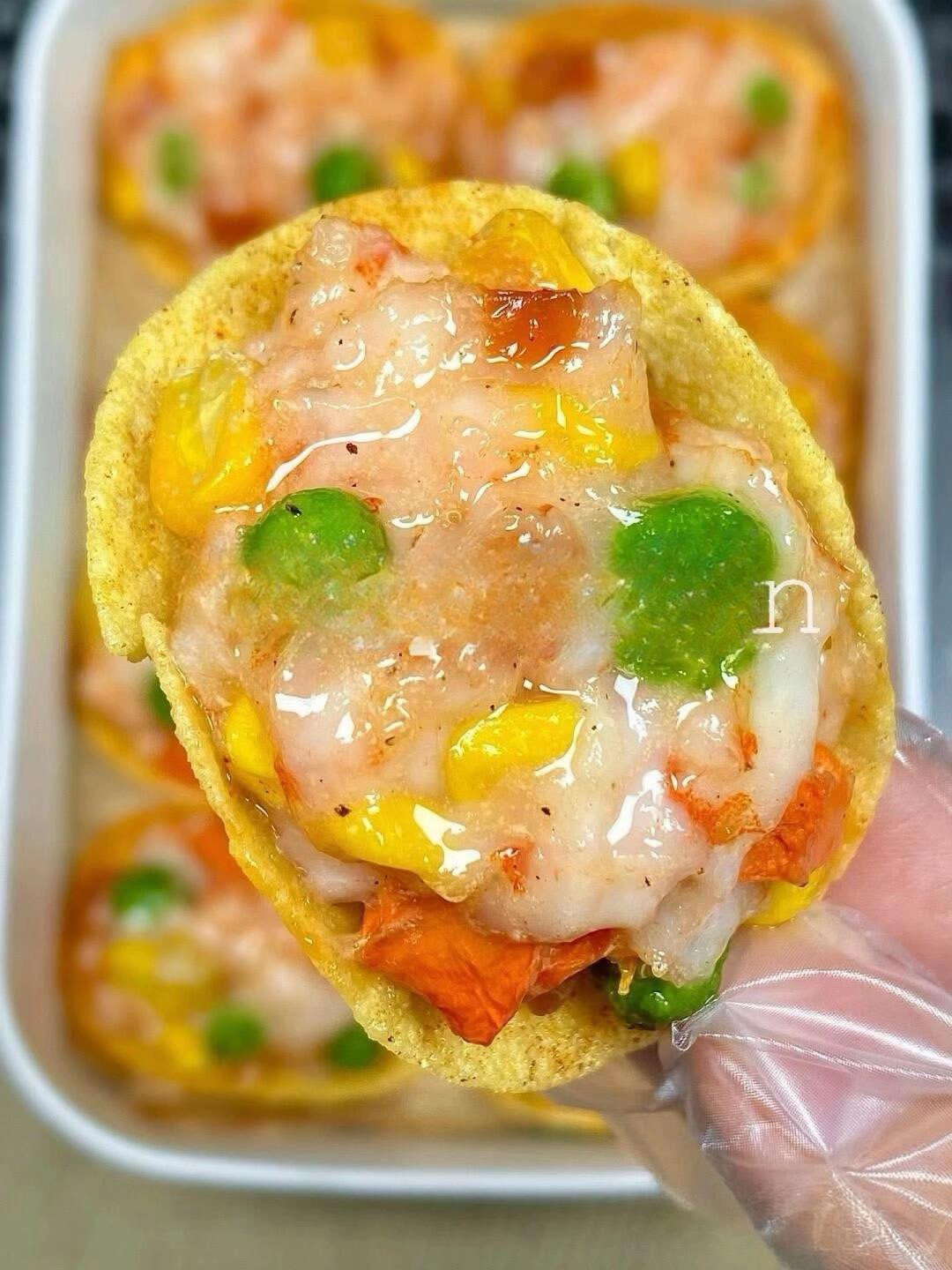 🥔KHOAI TÂY KẸP NHÂN TÔM RAU CỦ NƯỚNG GIÒN BẰNG NỒI CHIÊN KHÔNG DẦU 🦐