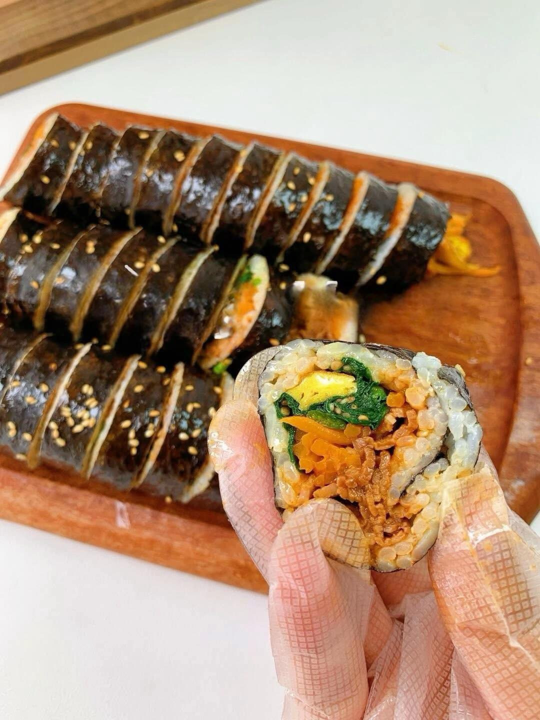 KIMBAP BÒ CAY NGON CHUẨN HÀN 🌯