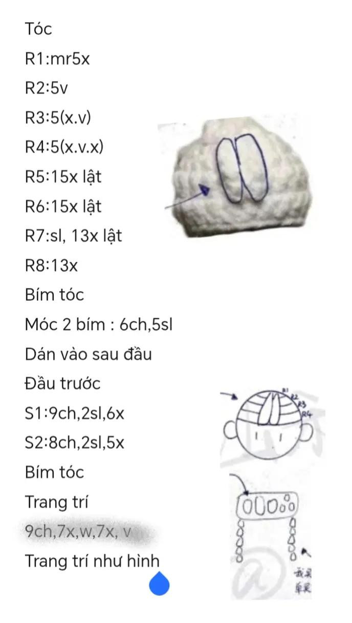 Mẫu Móc Len Lấy Cảm Hứng từ Chiến Binh Anime 
Chart móc tengen Âm trị hào nhoáng