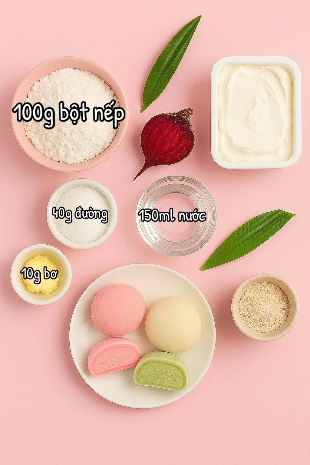 Mochi kem lạnh tự nhiên – đẹp mắt, mát lịm tim! 🥰🥰🥰