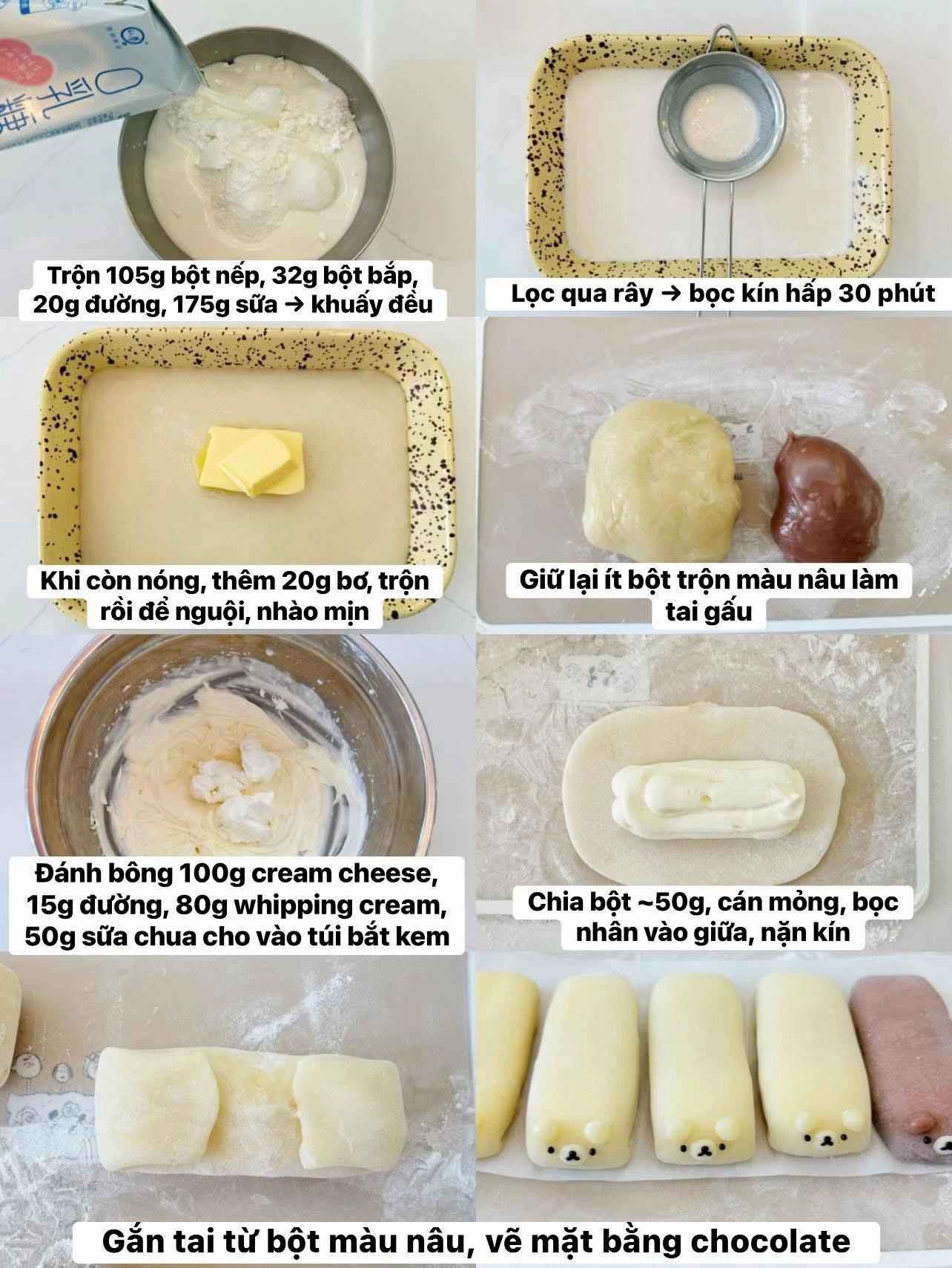 🧁Mochi sữa chua gấu Rilakkuma