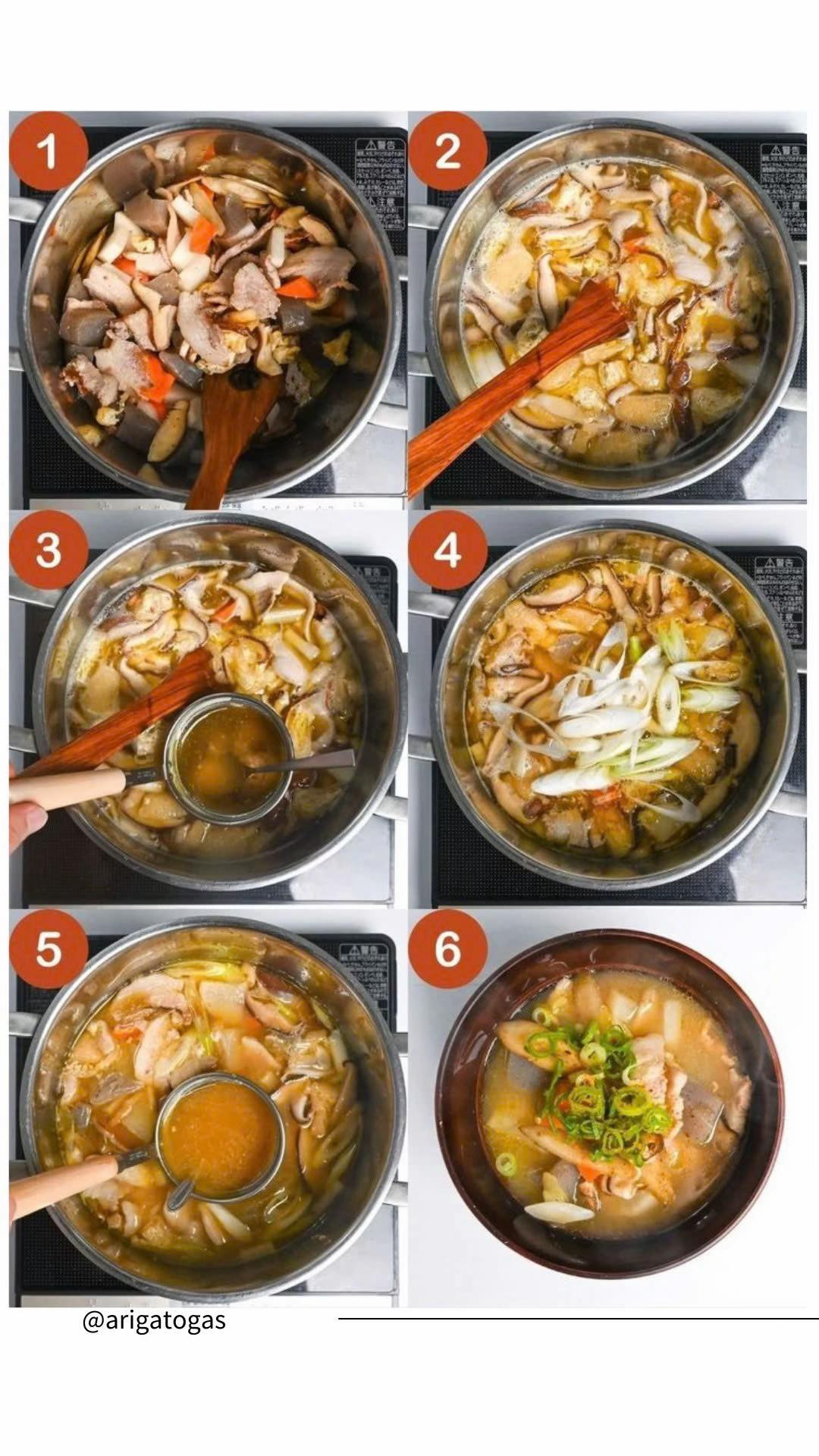 Món Nhật (Phần 56) | Súp miso thịt heo Nhật Bản