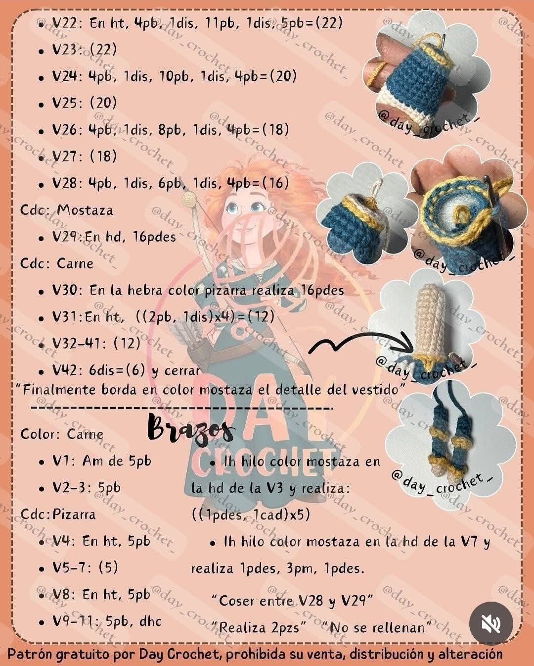 Muñeca de Amigurumi con Cabello Rizado para Principiantes