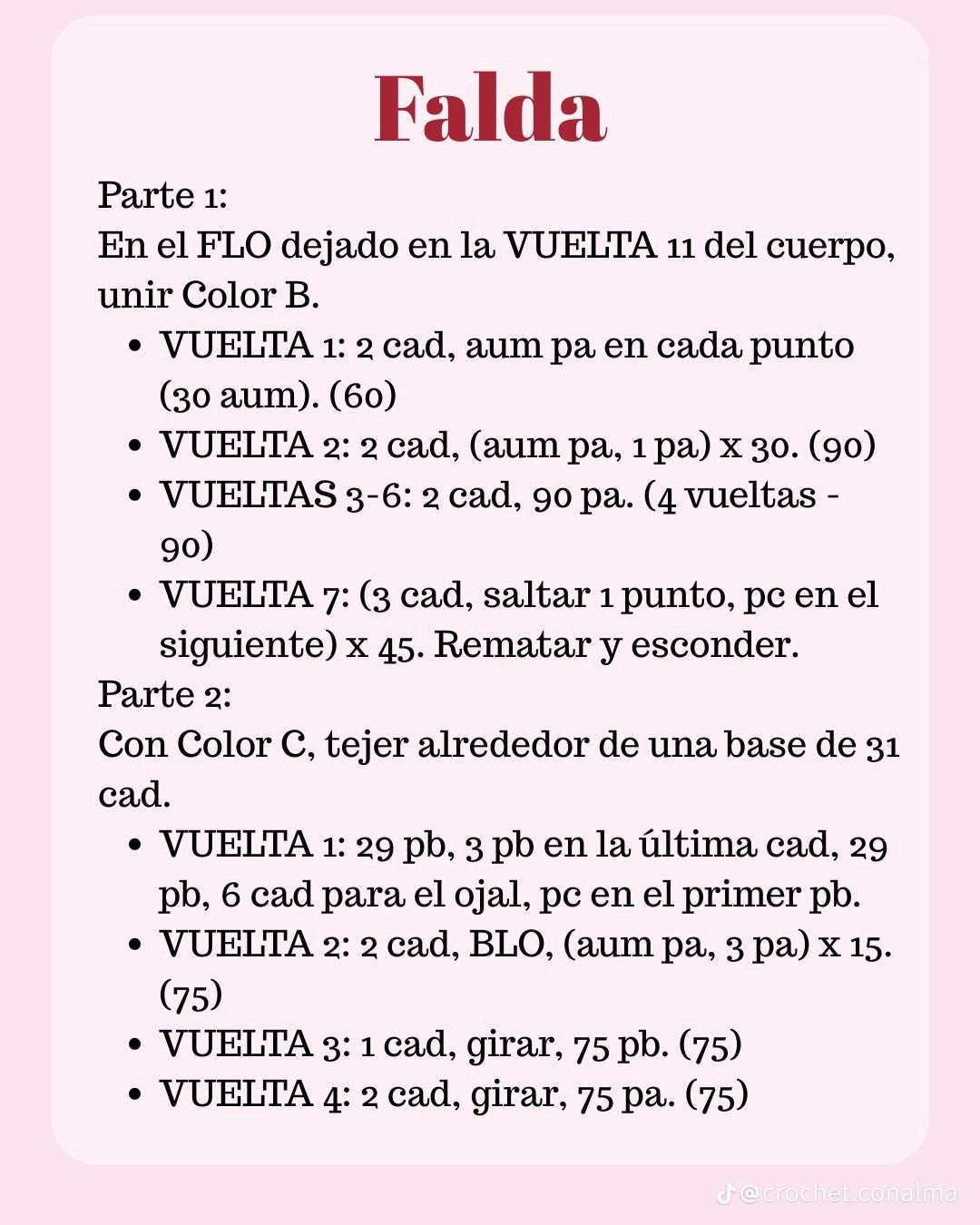 Muñeca de crochet gratis con vestido colorido