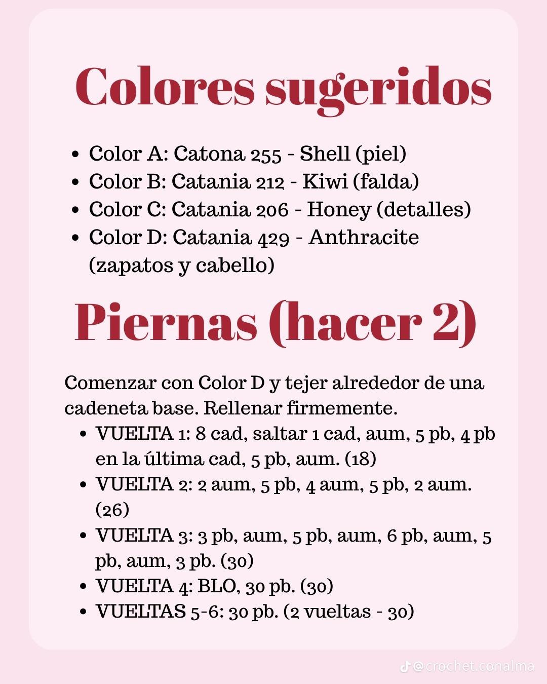 Muñeca de crochet gratis con vestido colorido