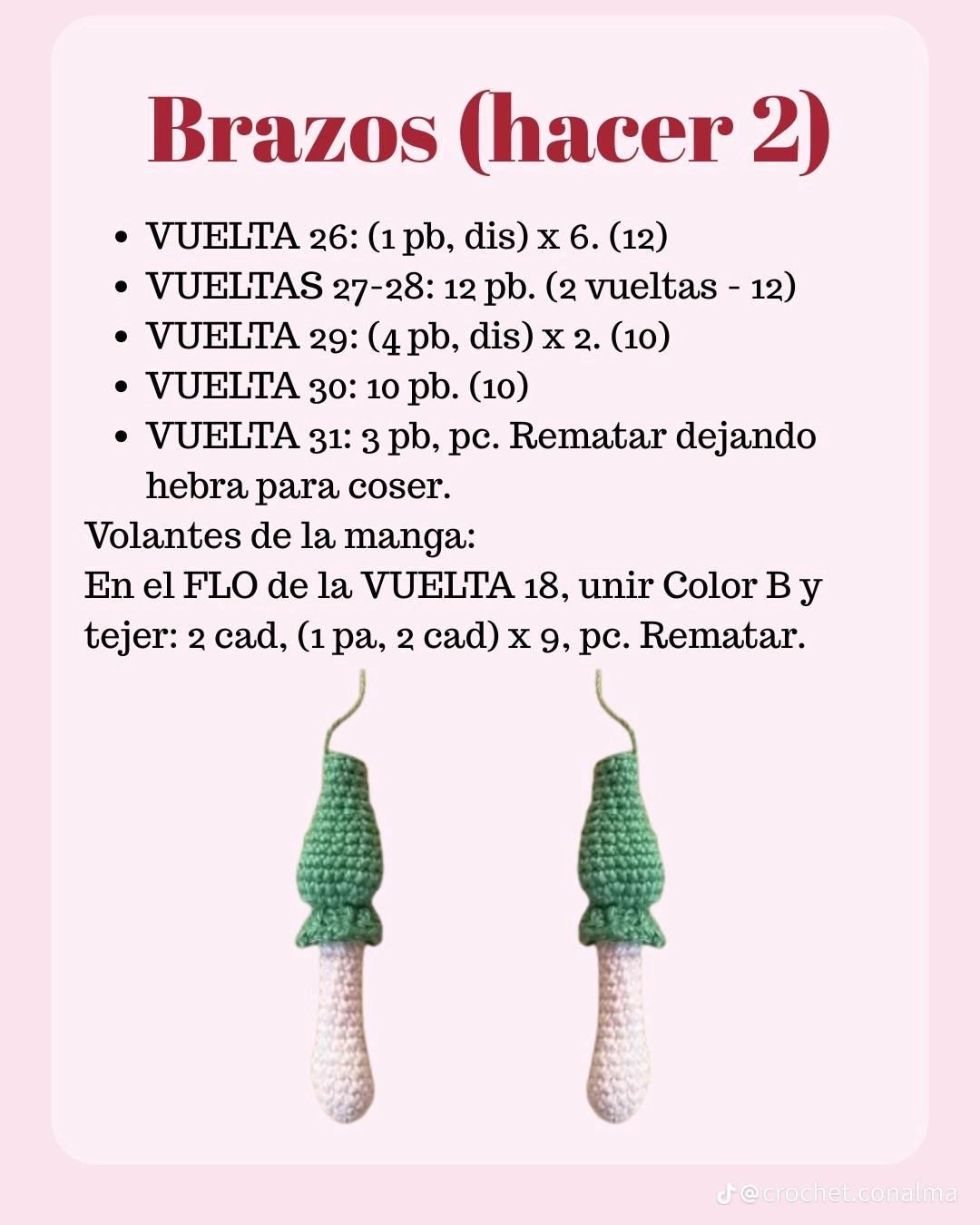 Muñeca de crochet gratis con vestido colorido
