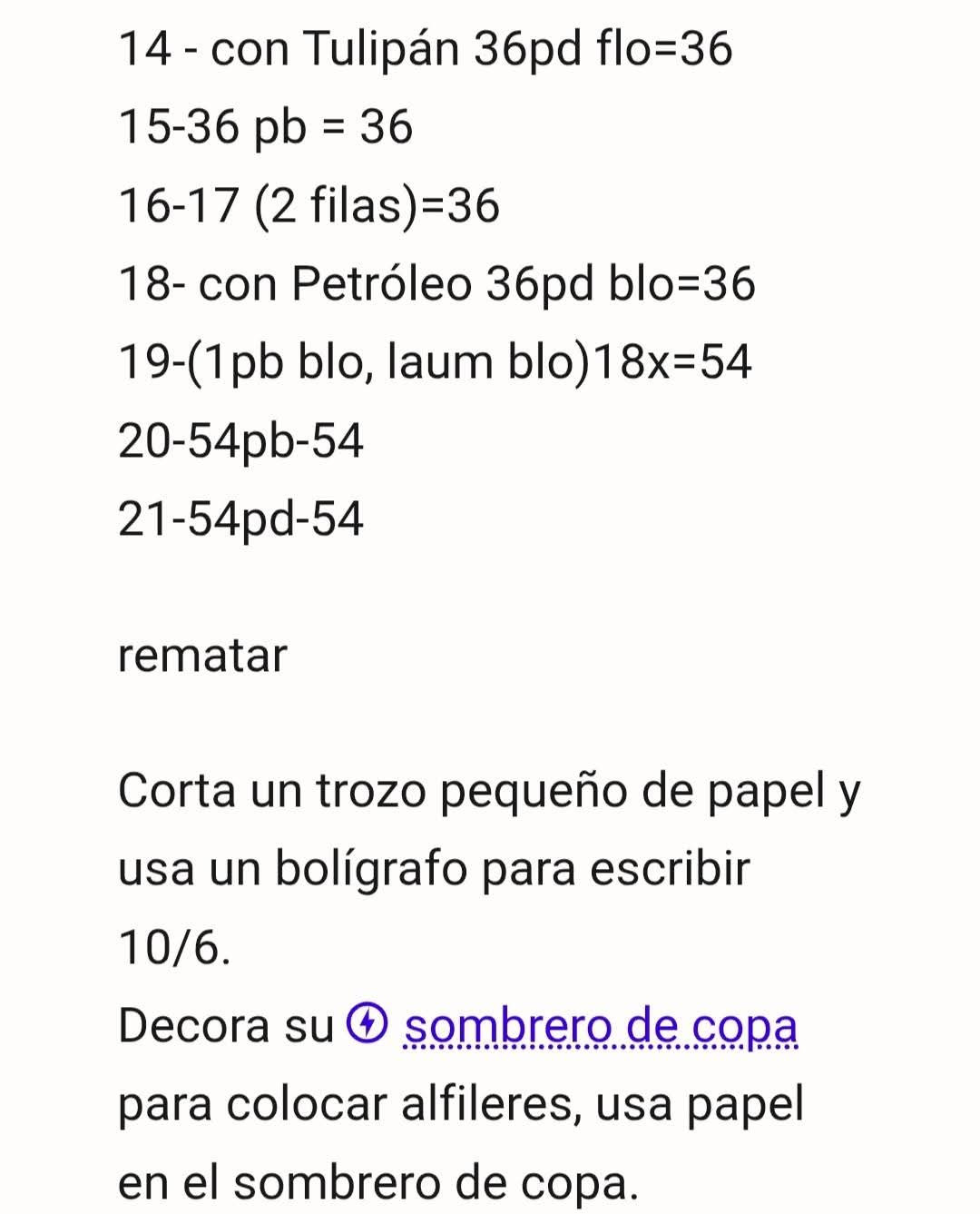Muñeco de ganchillo del Sombrerero Loco en colores vibrantes