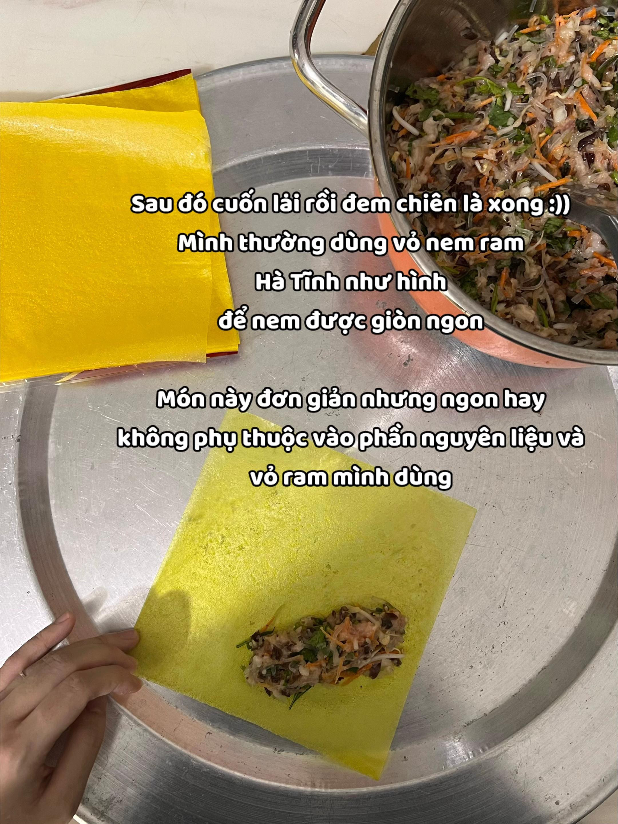 Nem thịt rán chả giò ngon nhức neck