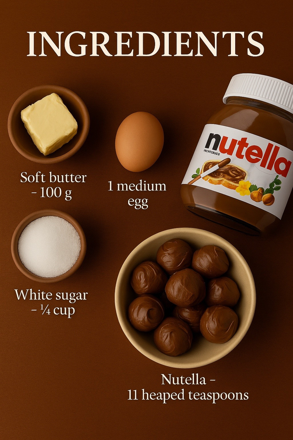 Nutella Cookies Recipe