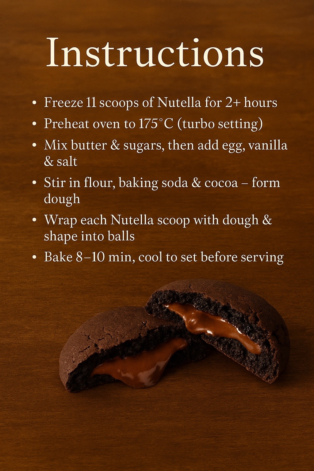 Nutella Cookies Recipe