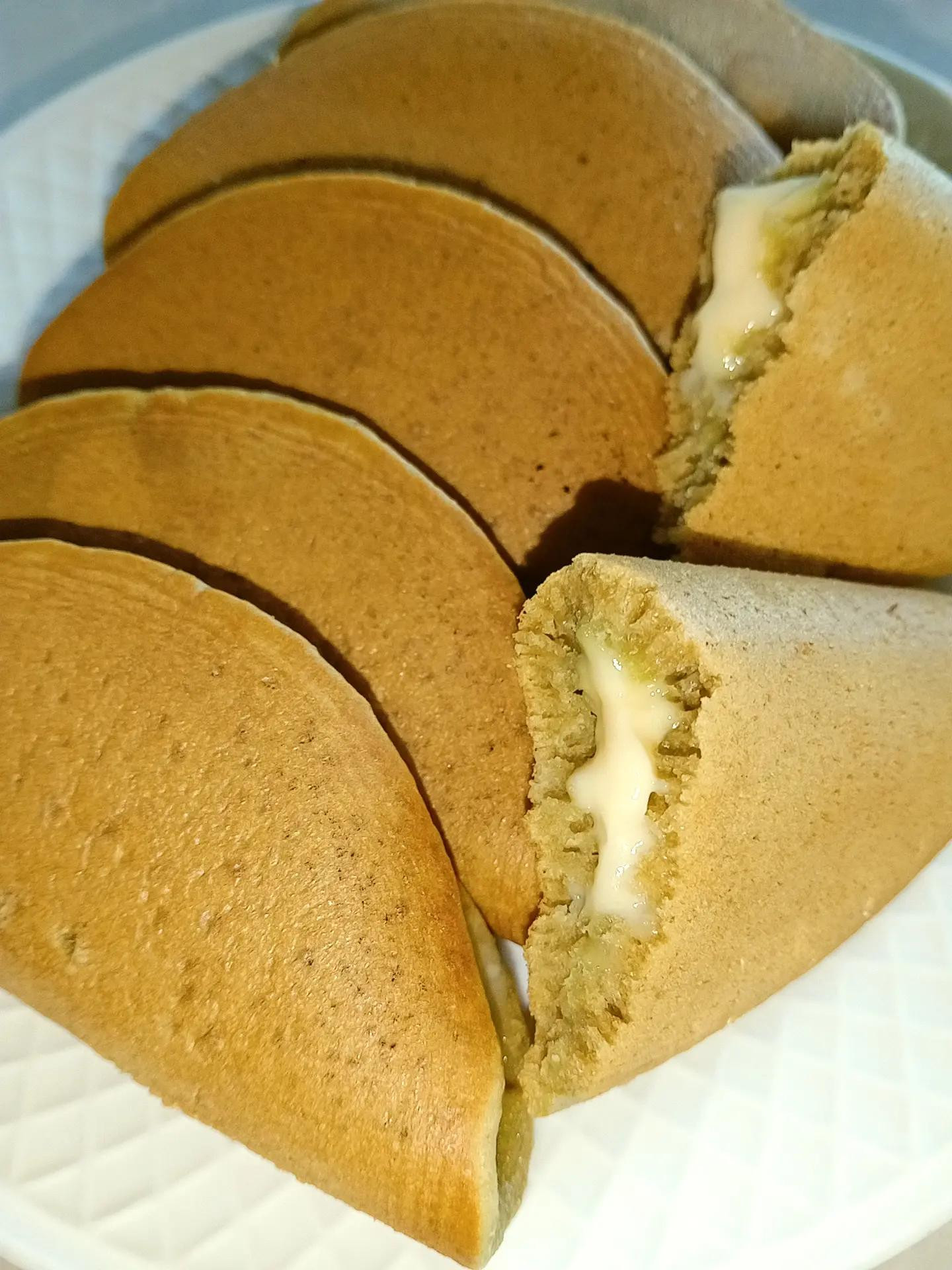 Pancake custard Matcha