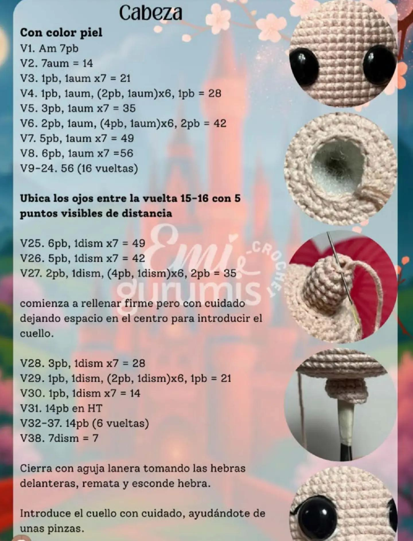 Patrón de amigurumi de la valiente muñeca guerrera