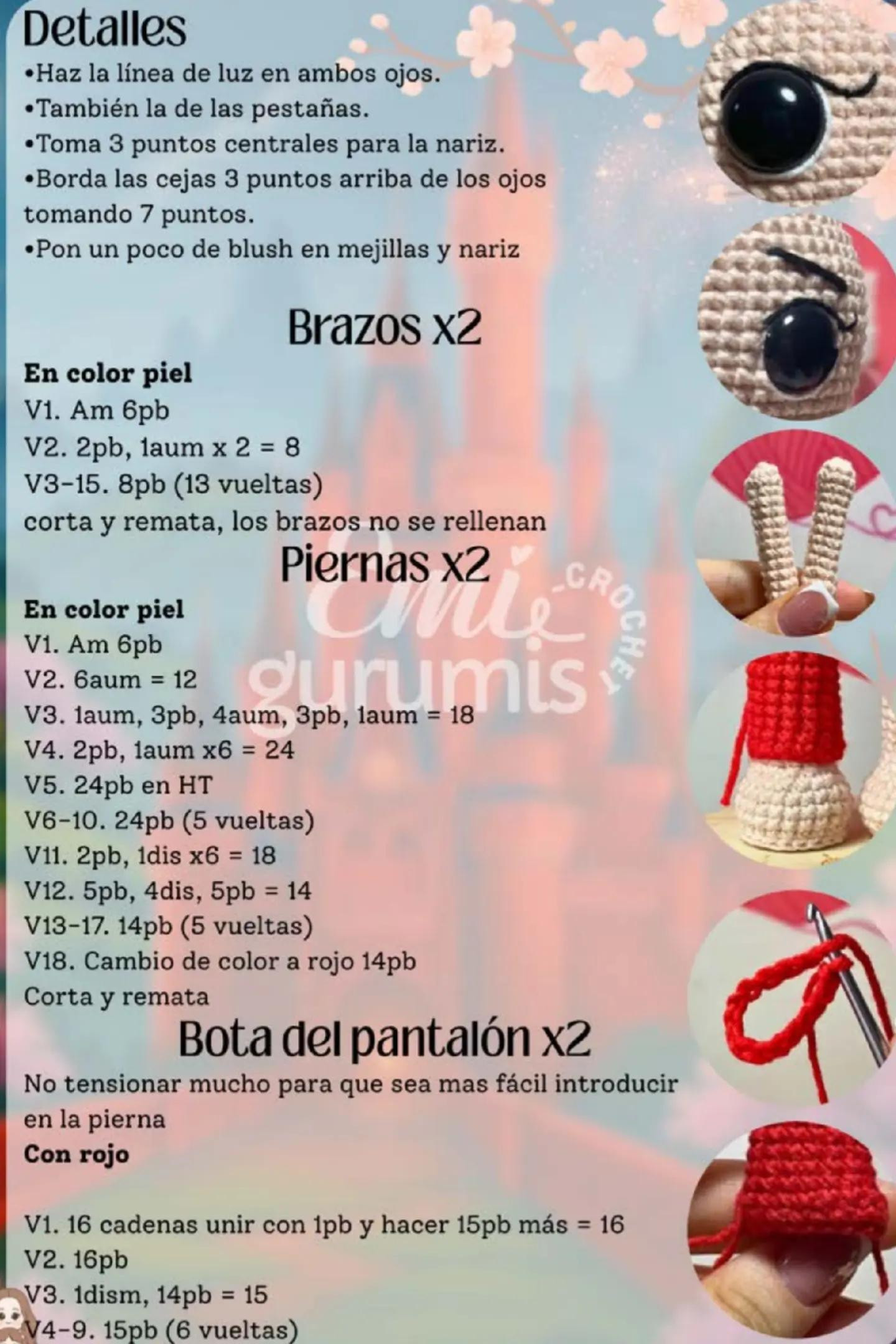 Patrón de amigurumi de la valiente muñeca guerrera