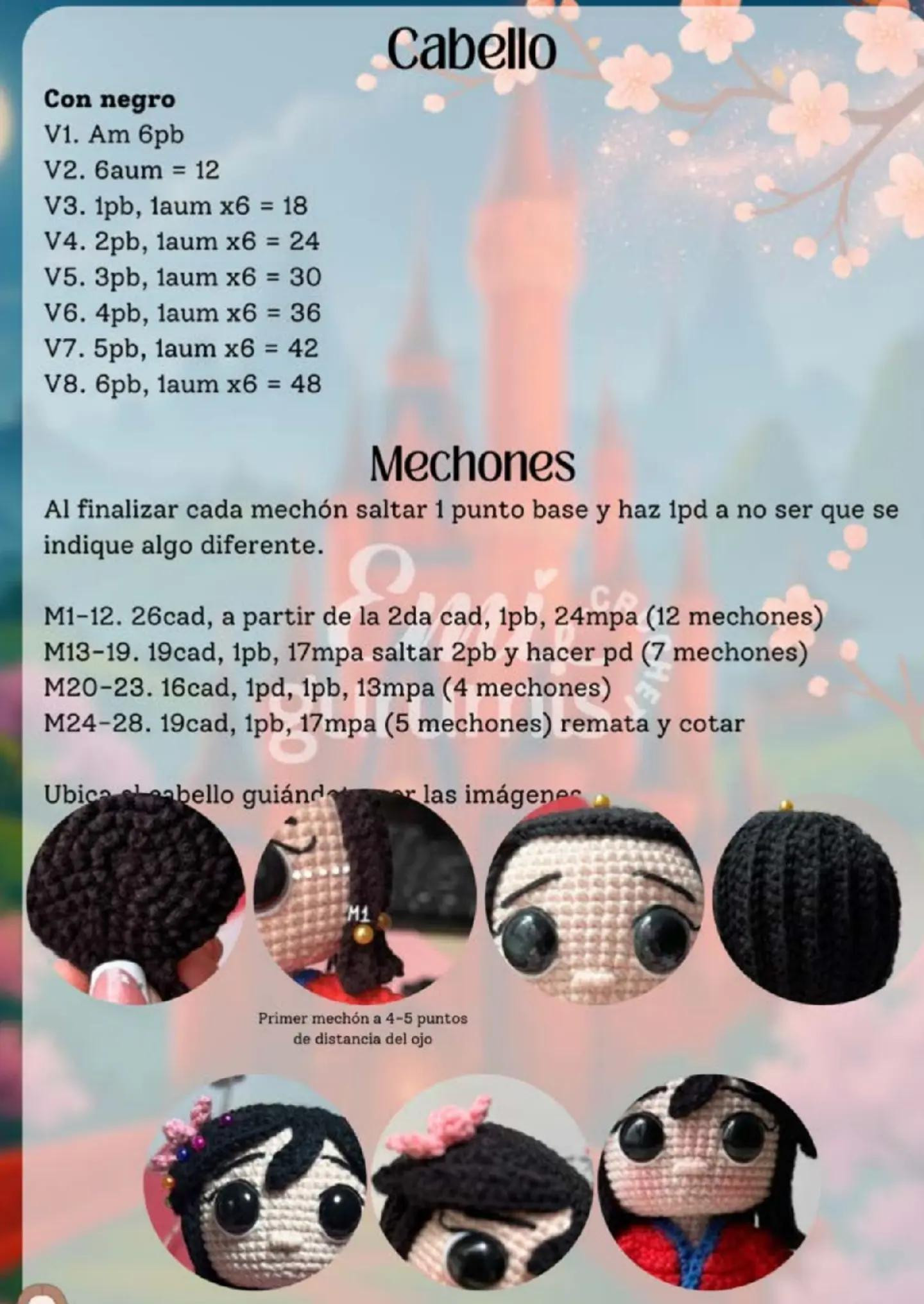 Patrón de amigurumi de la valiente muñeca guerrera