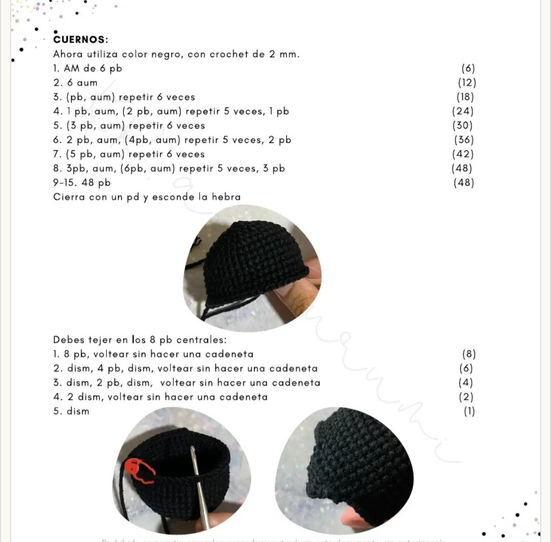 Patrón de amigurumi de Maléfica en crochet encantador