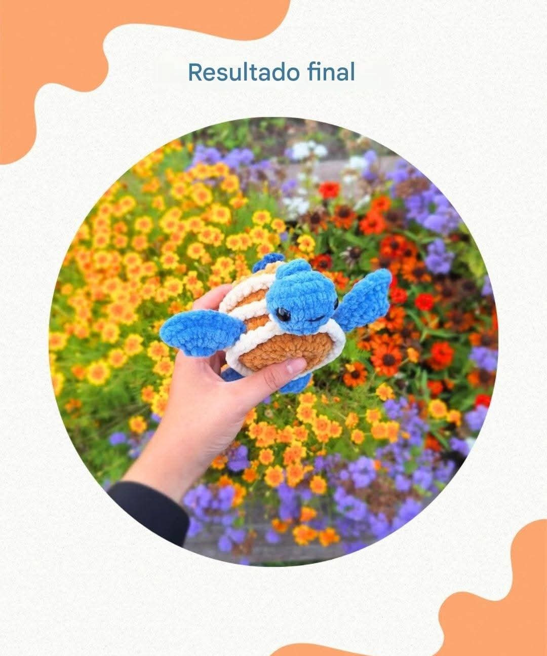 ¡Patrón de amigurumi de tortita voladora gratis para principiantes!