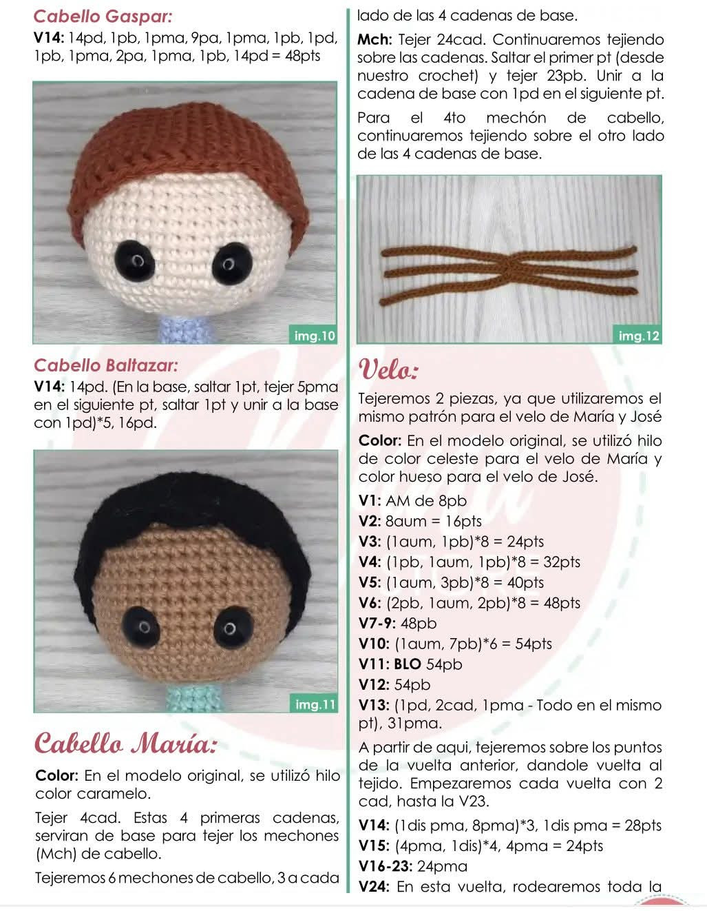 Patrón de Amigurumi: Mini Nacimiento Navideño en Crochet