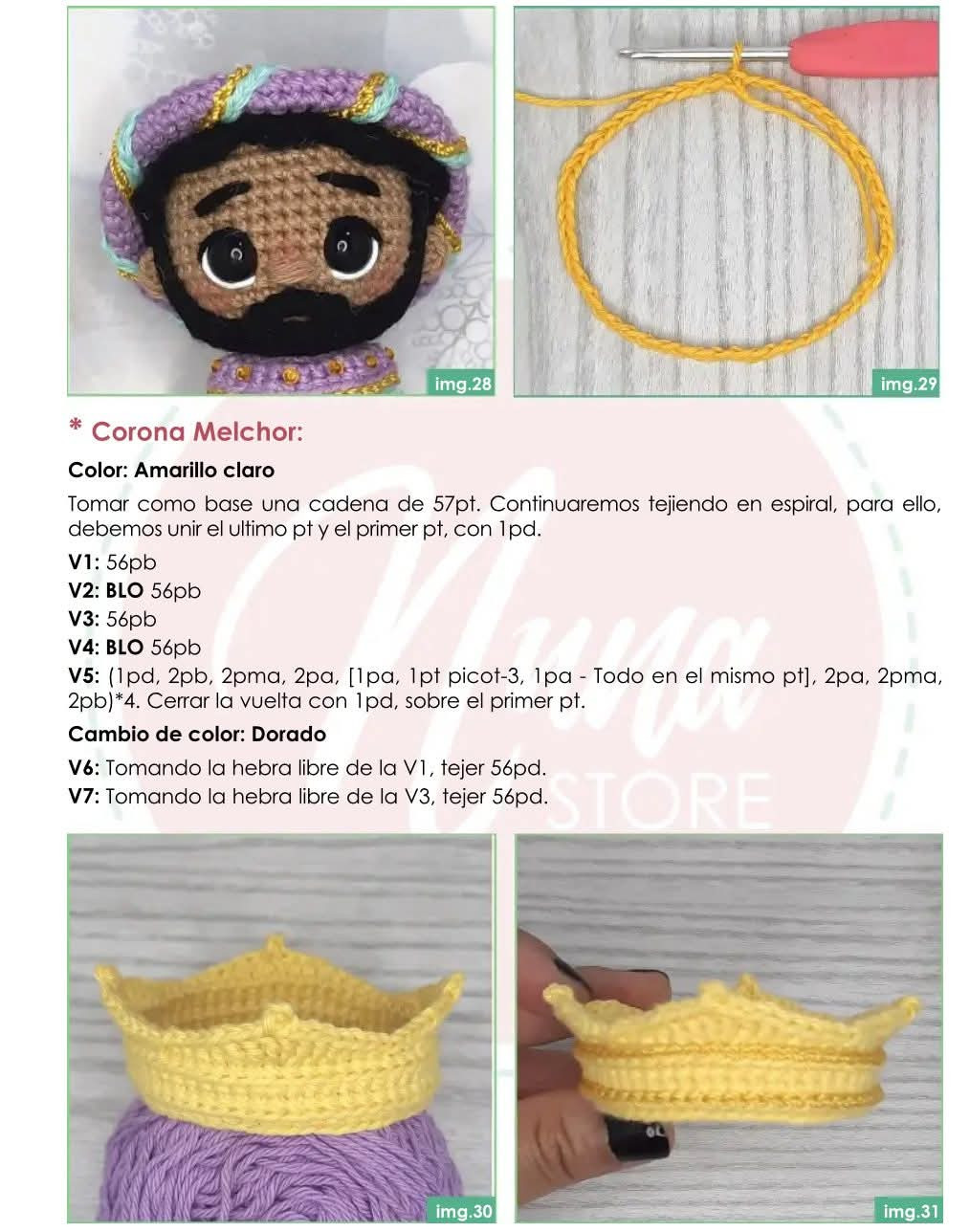 Patrón de Amigurumi: Mini Nacimiento Navideño en Crochet