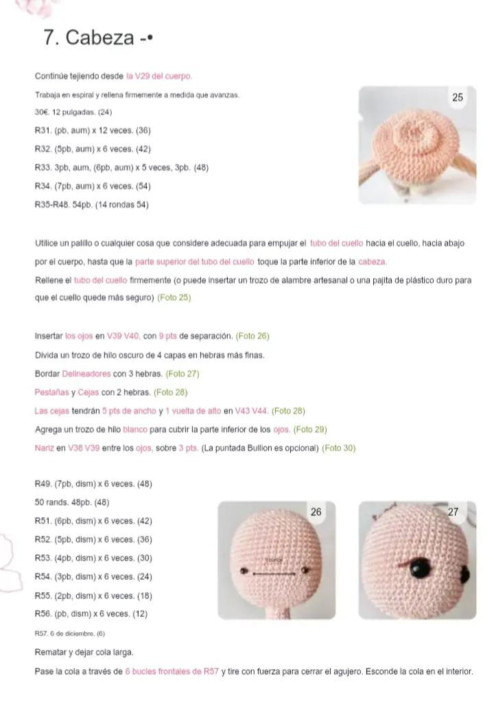 Patrón de crochet de muñeca Sakura - Patrón Gratis