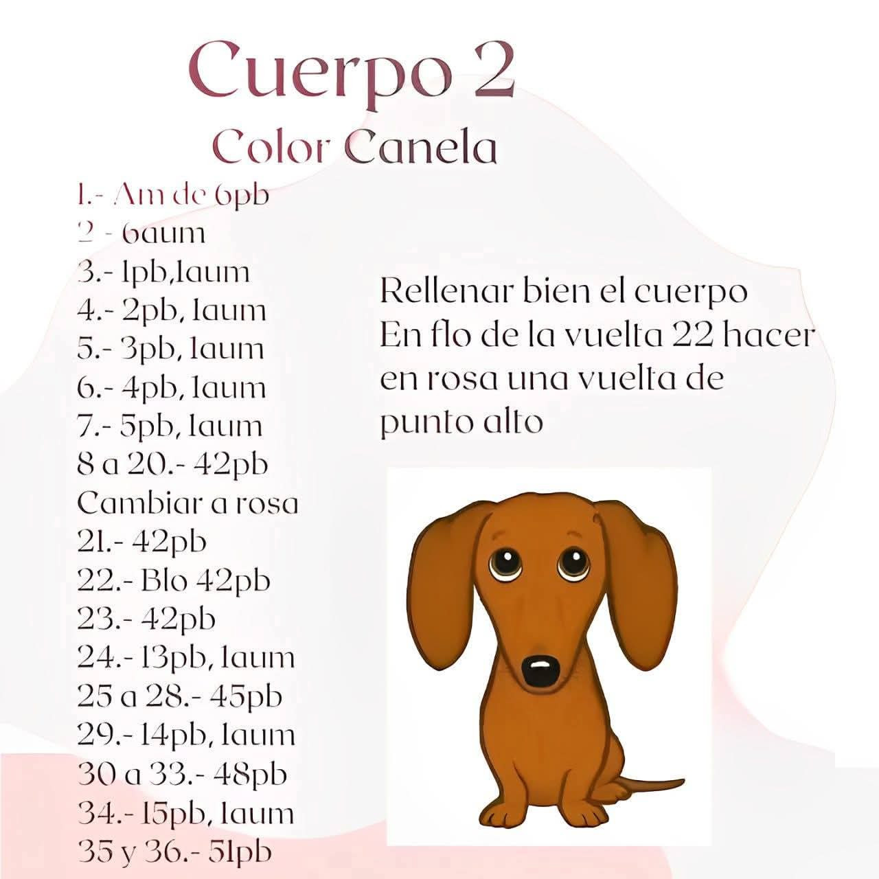Patrón de crochet de perro salchicha adorable y gratis