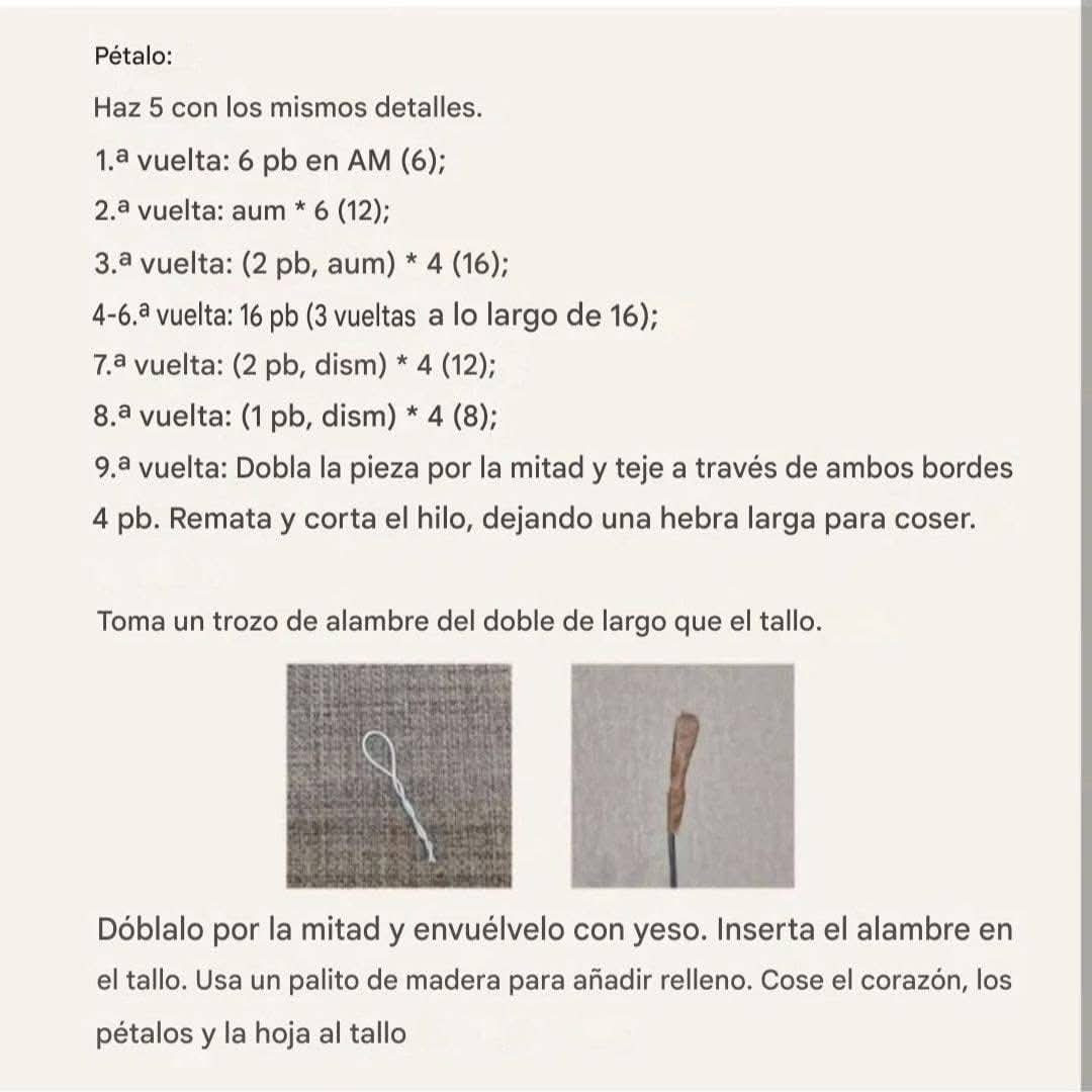 Patrón de flor de crochet fácil y gratuito