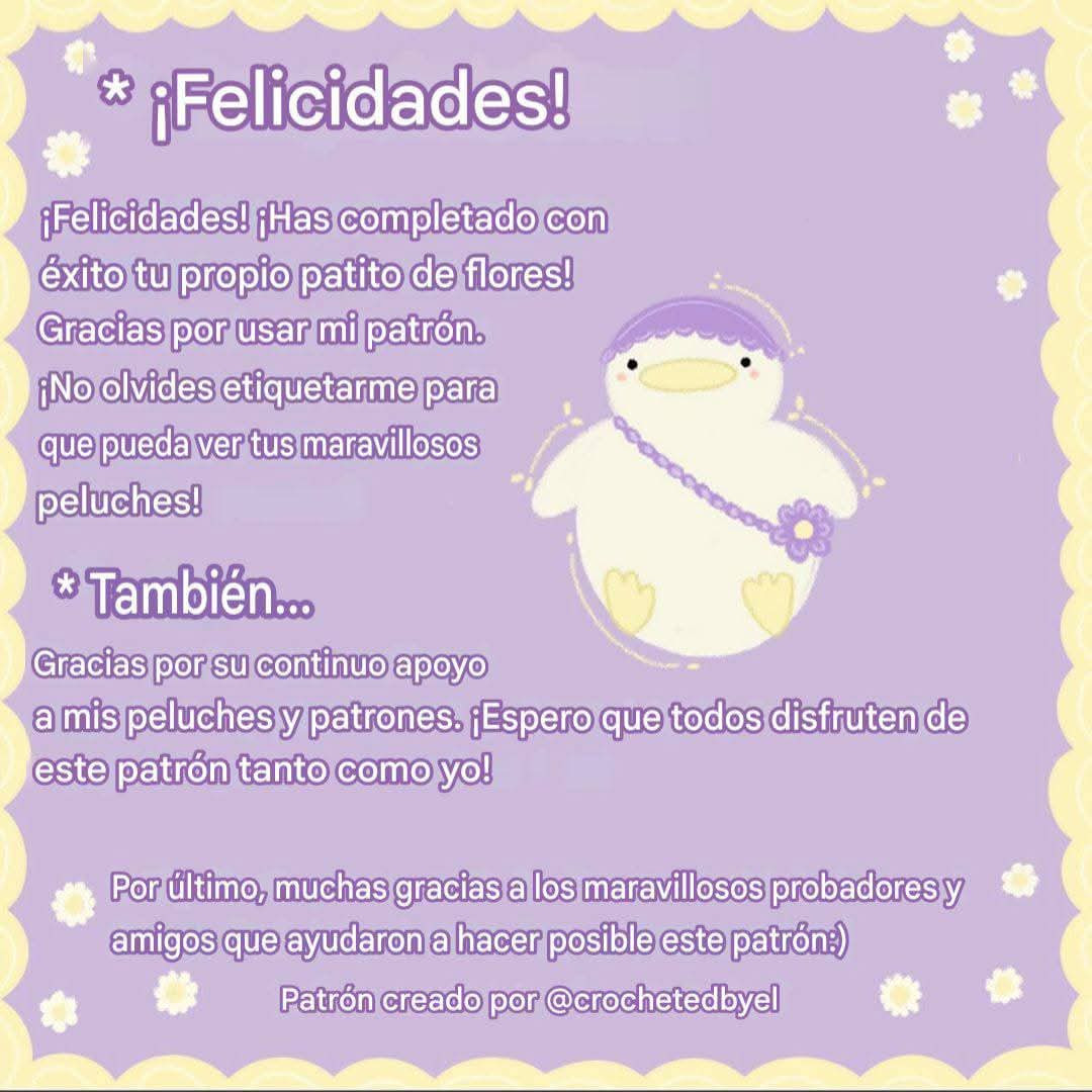 Patrón de Pato Amigurumi con Sombrero de Ganchillo