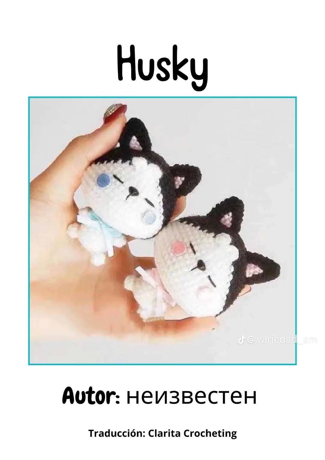 Patrón Gratis de Amigurumi Husky en Español