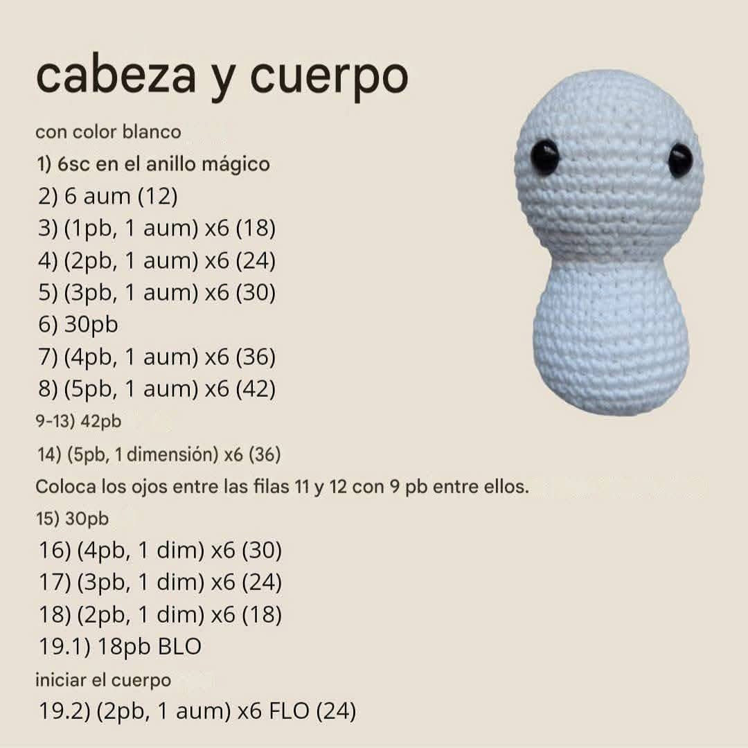 Patrón gratuito de vaquita de ganchillo adorable