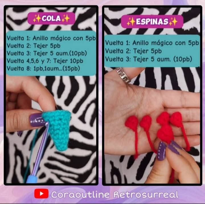 Patrón Gratuito Llavero Dinosaurio Amigurumi para Principiantes
