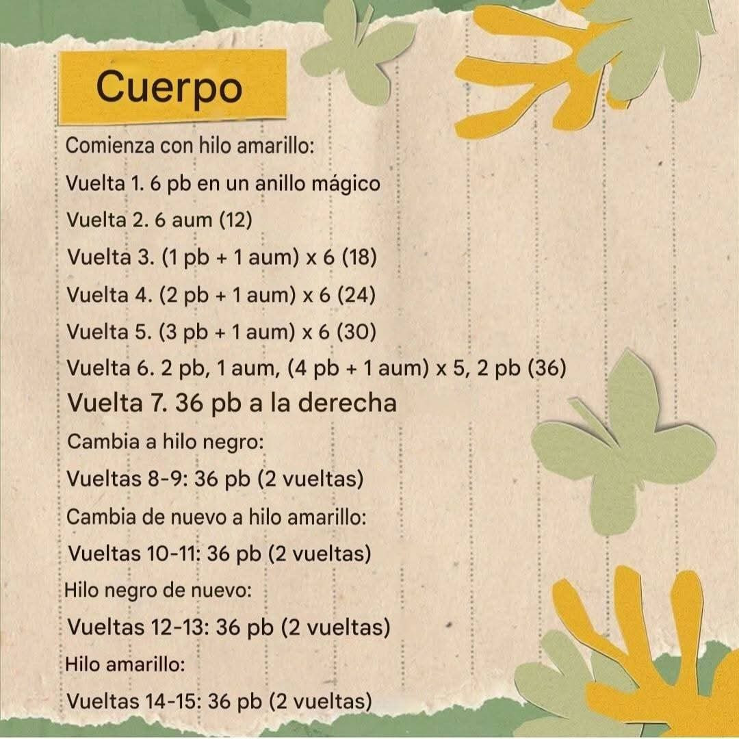 Patrón gratuito para hacer llavero de abeja a crochet