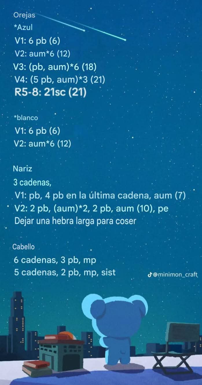 Patrones de crochet para KOYA y TATA de BT21